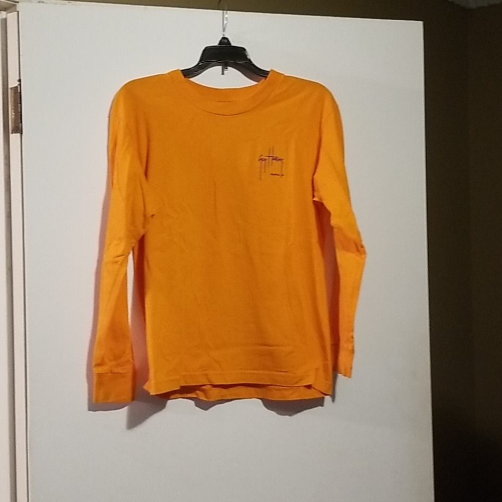 Guy Harvey Long Sleeve Tee Orange Large